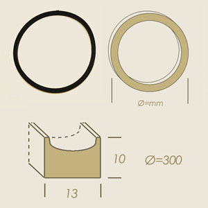 VITON round gasket  300 13x10 distiller