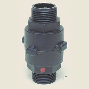 1" plastic safety valve for distiller