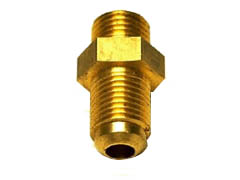 niple cobre conico 1/4"M 1/4"M