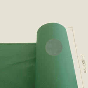 tissu AL 65% polyester 35% coton vert l=1500