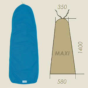 funda modelo MAXI azul oscuro NOMEX A=350 B=1400 C=580