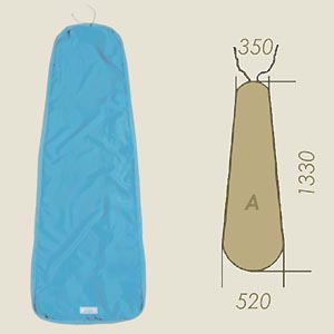 funda modelo A azul claro IN A=350 B=1330 C=520