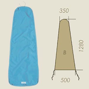 cover model B sky blue STRETCH A=350 B=1280 C=500