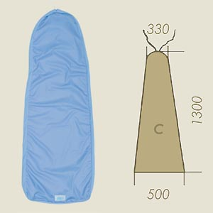 cover model C sky blue STRETCH A=330 B=1300 C=500