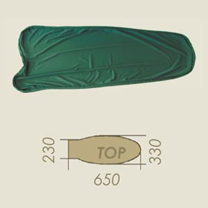 foderina TOP verde scuro STRETCH A=330 B=650 C=230