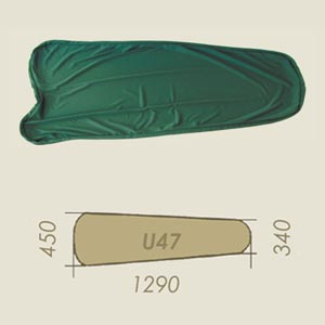 foderina U47 verde scuro STRETCH A=340 B=1290 C=450