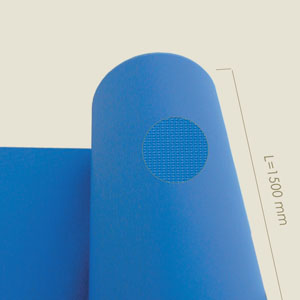 tissu IN polyester bleu clair l=1500