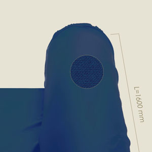 tejido STRETCH poliester azul oscuro l=1600