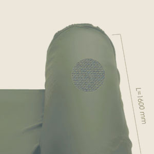tessuto STRETCH poliestere verde l=1600