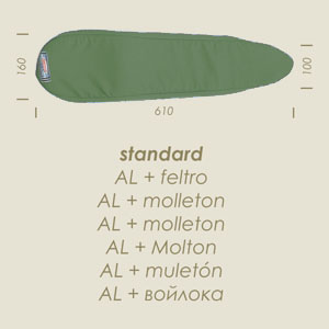 Prontotop braccio STANDARD P  verde AL 610x100x160