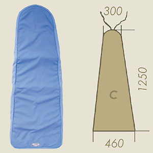 Prontotop Italia model C sky blue AL A=300 B=1250 C=460