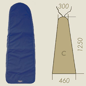 Prontotop Italia model C blue AL A=300 B=1250 C=460