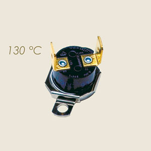 thermostat à disque avec collier et ailettes verticales 130°