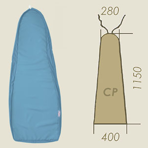 Prontotop Drypad modèle CP bleu clair HR3 A=280 B=1150 C=400