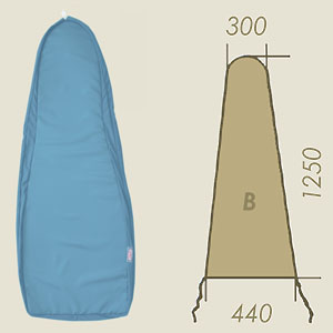 Prontotop Drypad modelo B azul claro HR3 A=300 B=1250 C=440