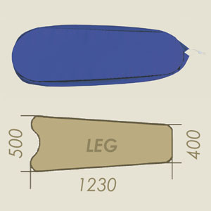 Prontotop inférieur GOLD LEG bleu DEK