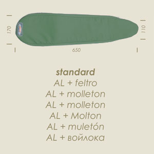 Prontotop jeannette STANDARD G vert AL 650x110x170